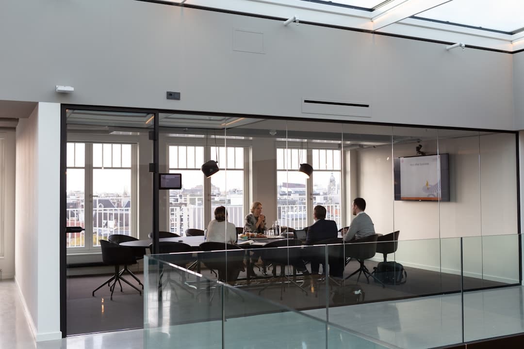 Team meeting office technology